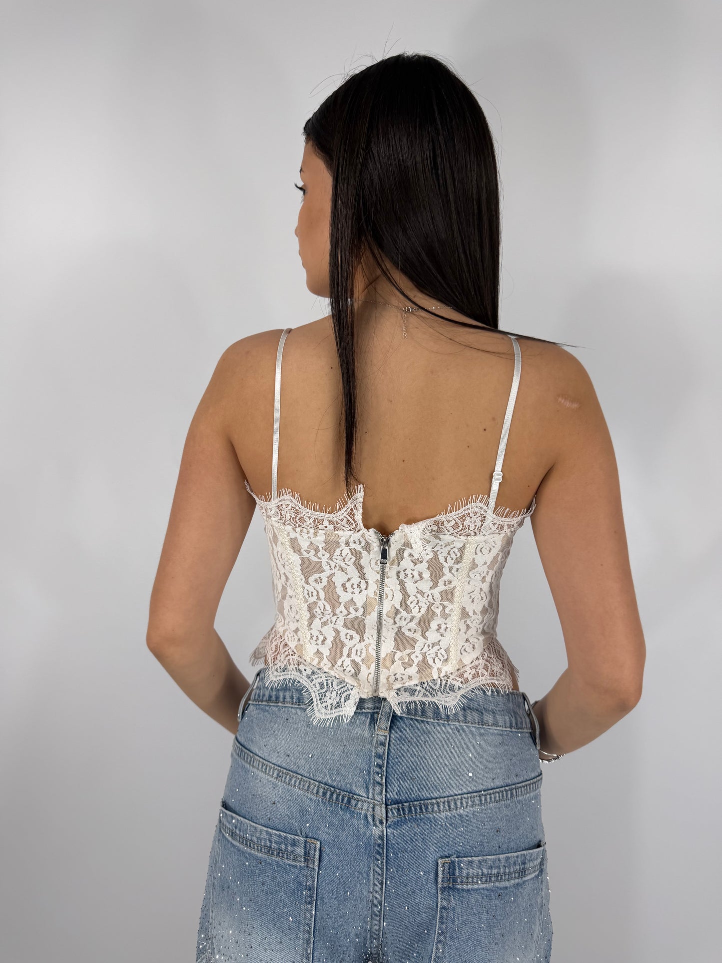 CORSETTO PIZZO BIANCO