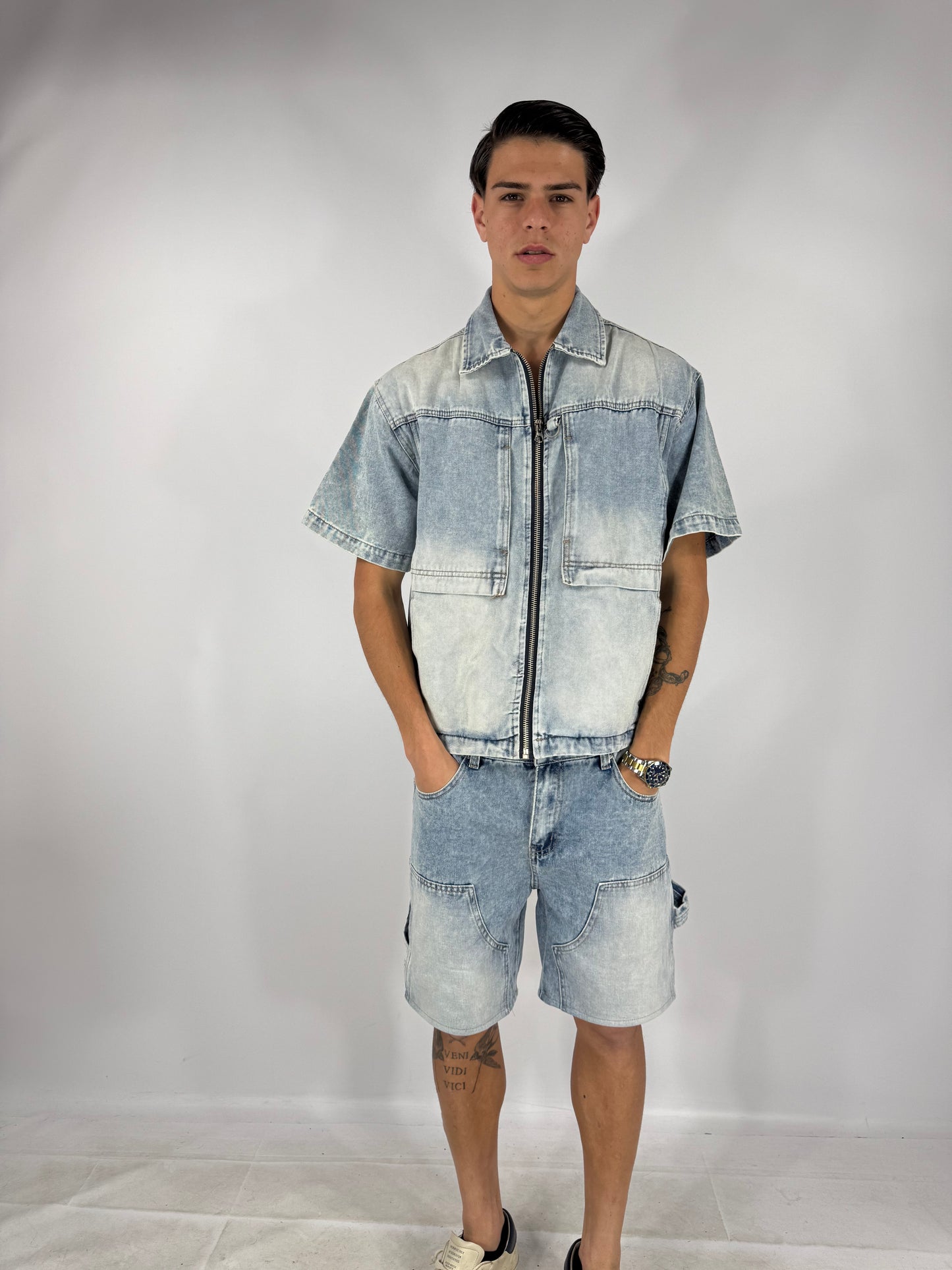 COORDINATO JEANS CHIARO