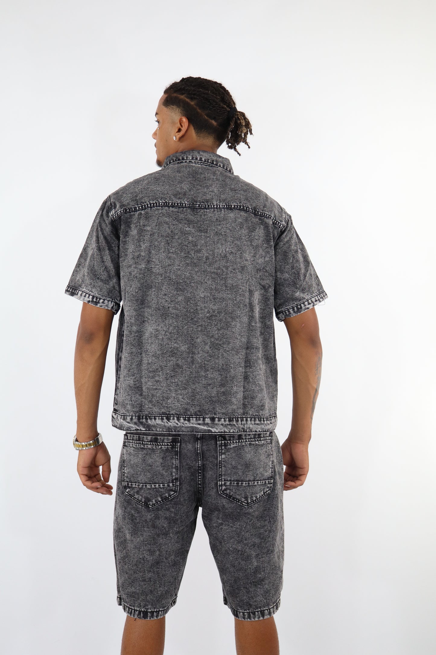 COORDINATO JEANS SFUMATO GRIGIO