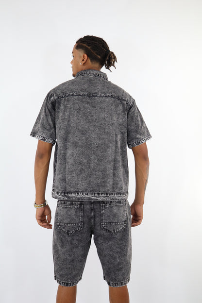COORDINATO JEANS SFUMATO GRIGIO