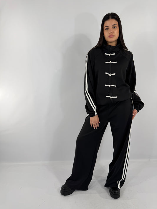 COORDINATO TUTA ACETATO-BLACK