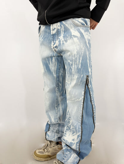 JEANS FLARE ZIP MARMO