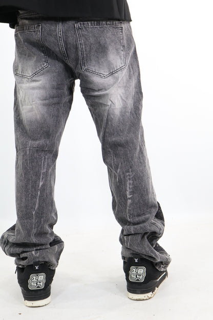 JEANS FLARE GRIGI GLITTER