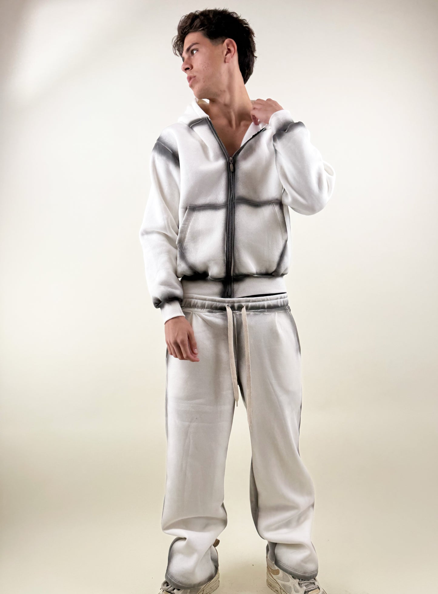 COORDINATO TUTA SFUMATO - BIANCO