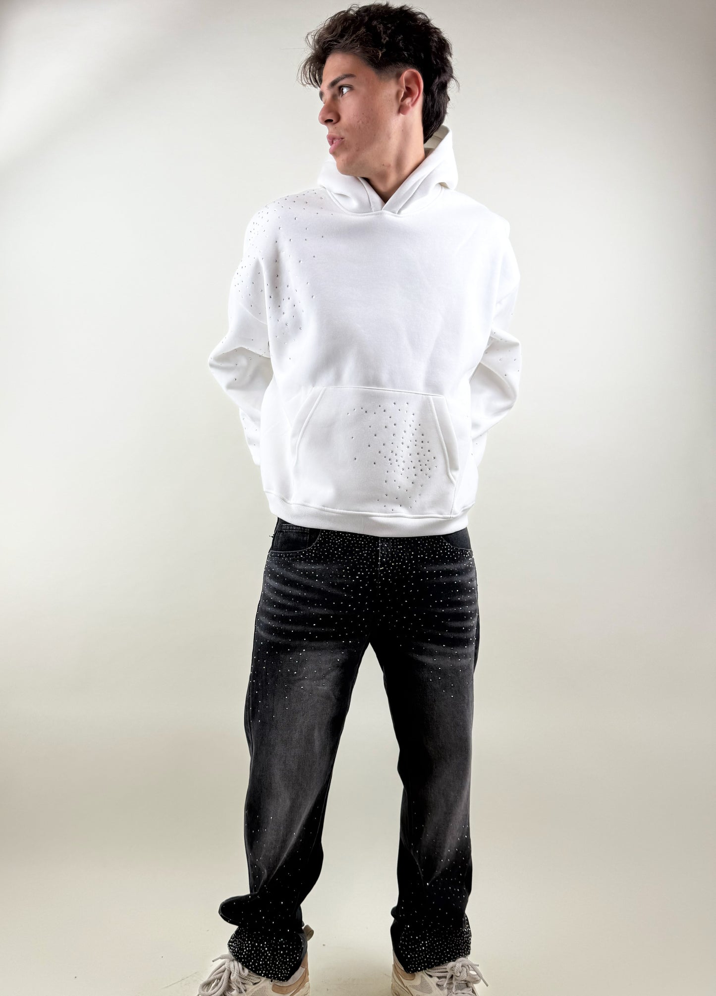 FELPA GLITTER-BIANCA