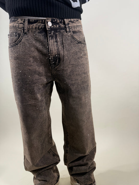 JEANS VINTAGE BRILLANTINI
