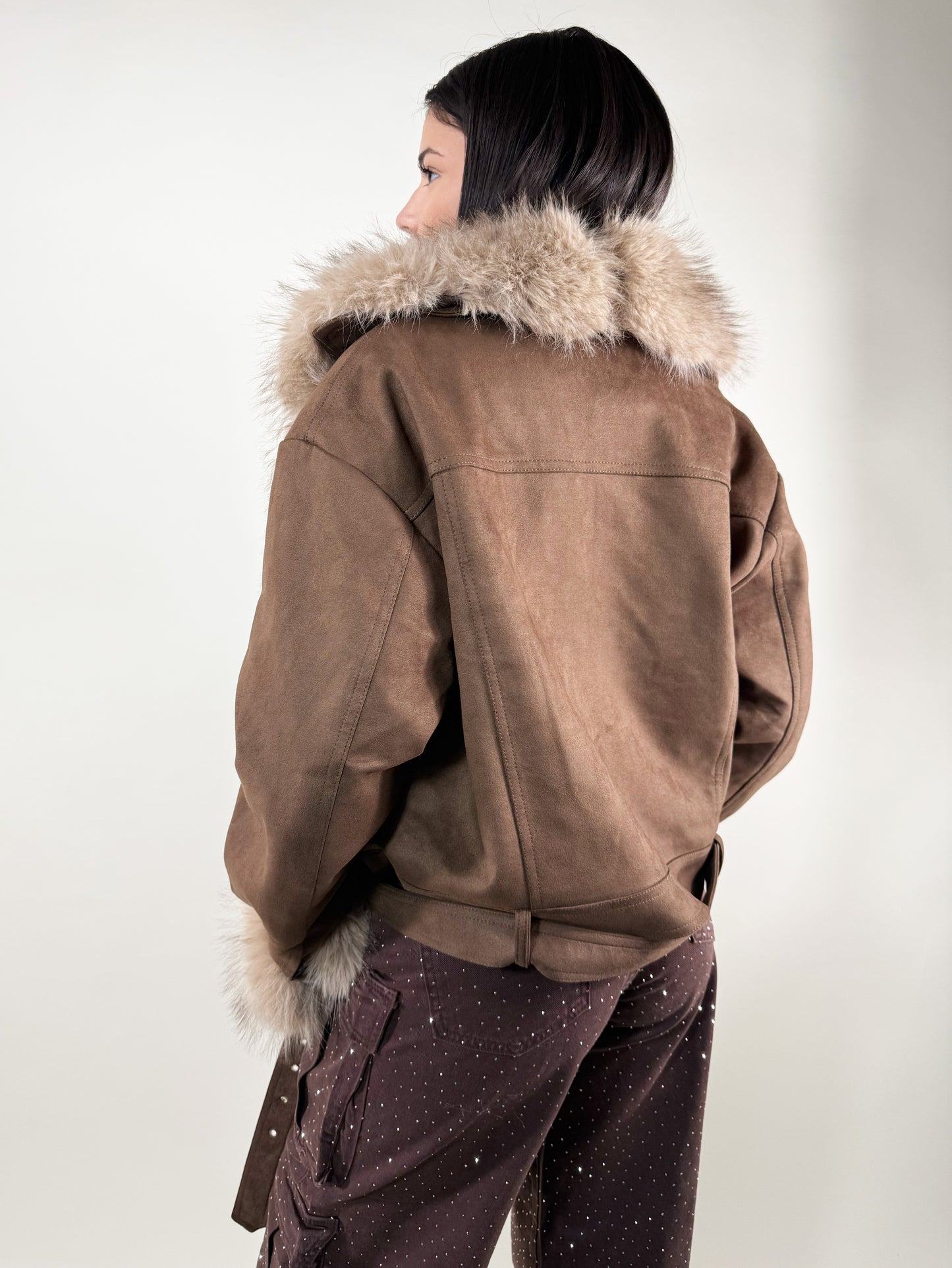 GIUBBOTTO BROWN QUEEN