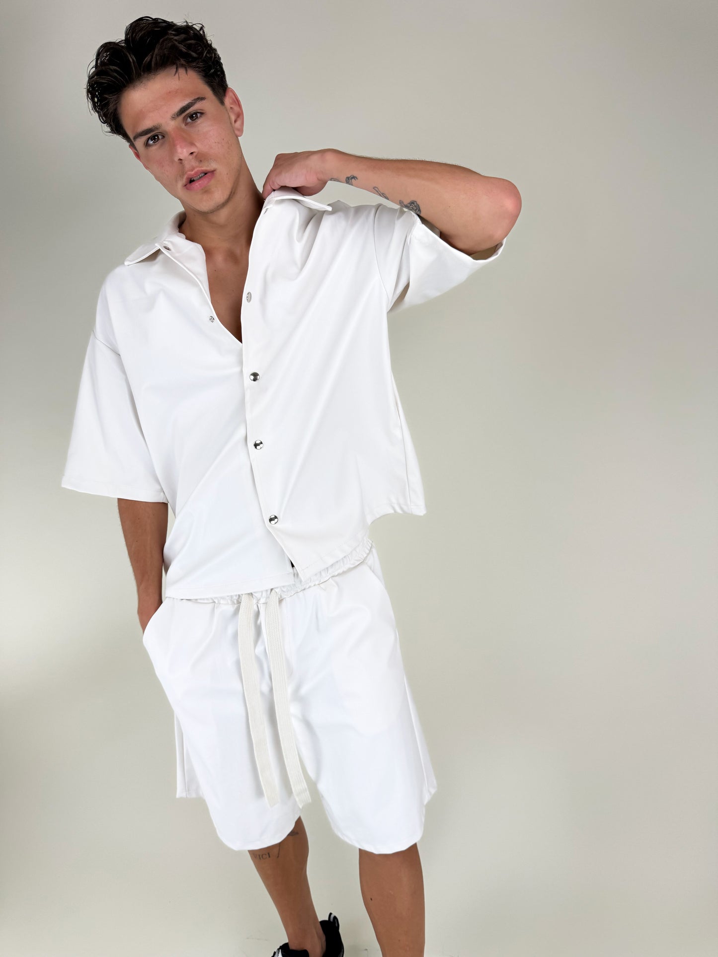 COORDINATO ECOPELLE-BIANCO