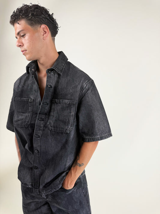 COORDINATO DENIM NERO