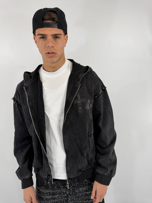 GIUBBINO JEANS GLITTER