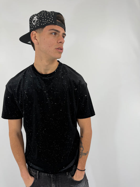 T-SHIRT VELLUTO GLITTER