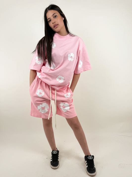 COORDINATO FIORI-ROSA