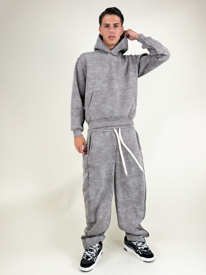 COORDINATO TUTA MARMORIZZATO-GRIGIO