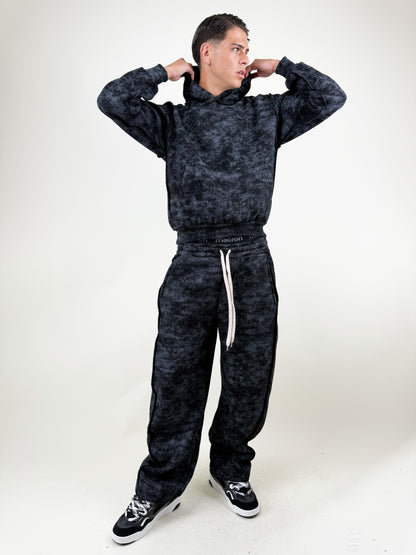 COORDINATO TUTA MARMORIZZATO-NERO