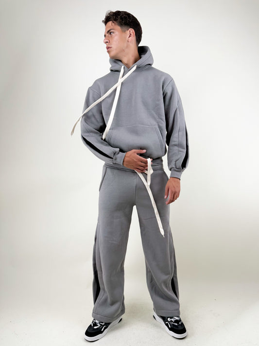 COORDINATO TUTA BICOLOR-GRIGIO