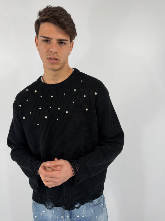 MAGLIONCINO CROP PERLE