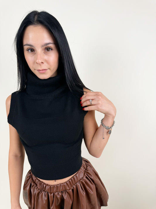 TOP MAGLIONCINO BLACK ELEGANCE