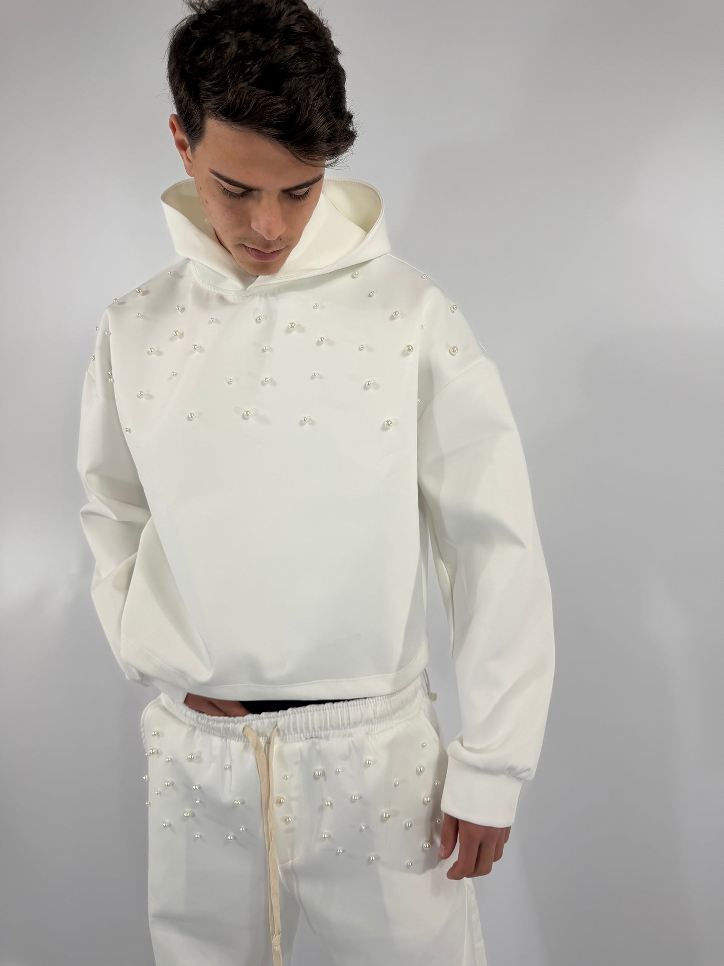 COORDINATO SCUBA PERLE - BIANCO