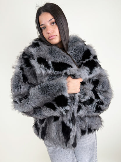 PELLICCIA MACULATA GRIGIA