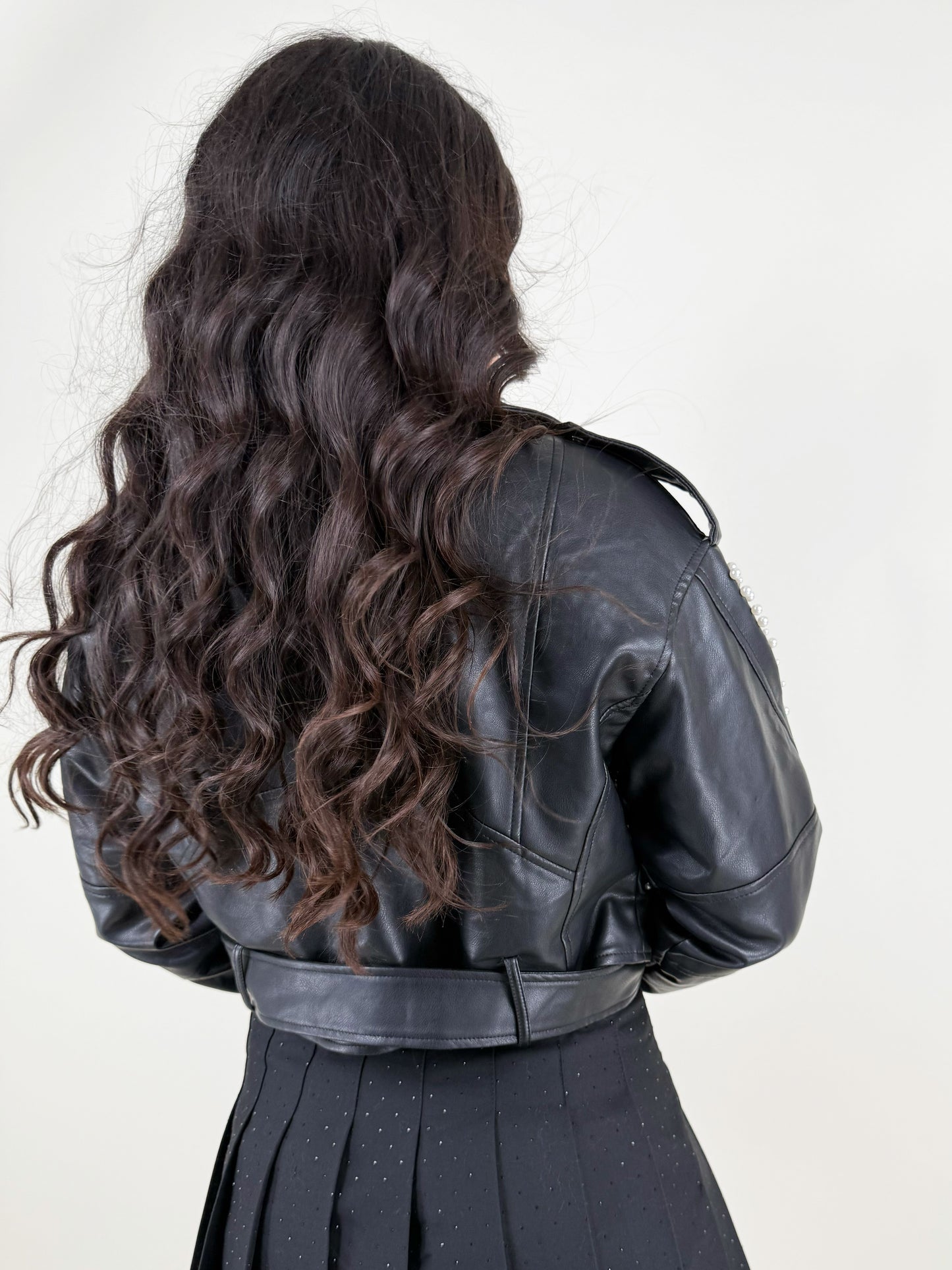 BIKER ECOPELLE PERLE