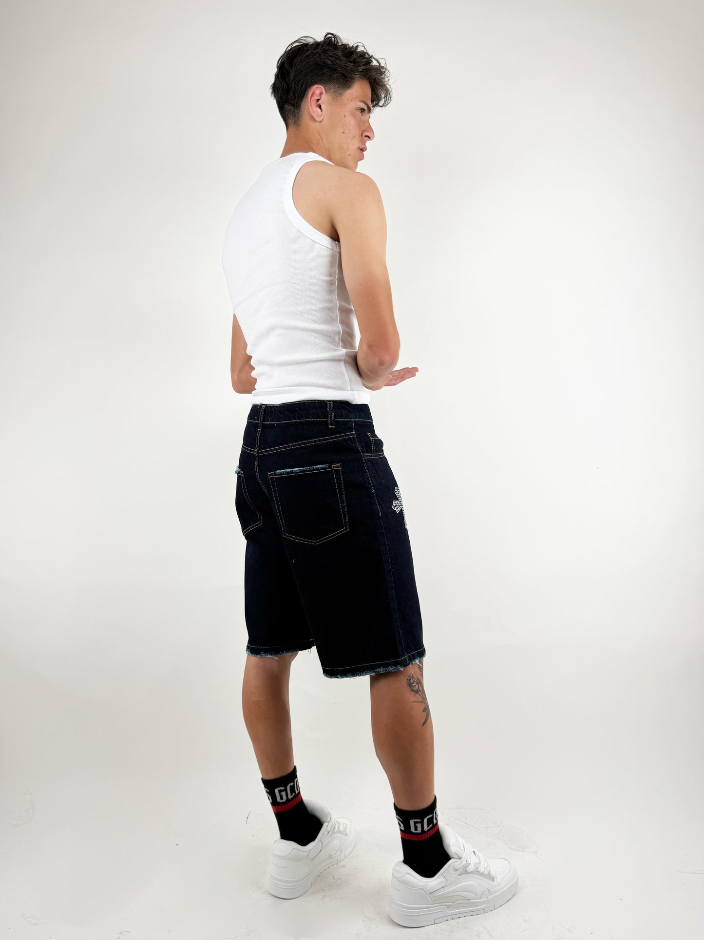JEANS BERMUDA CROCI