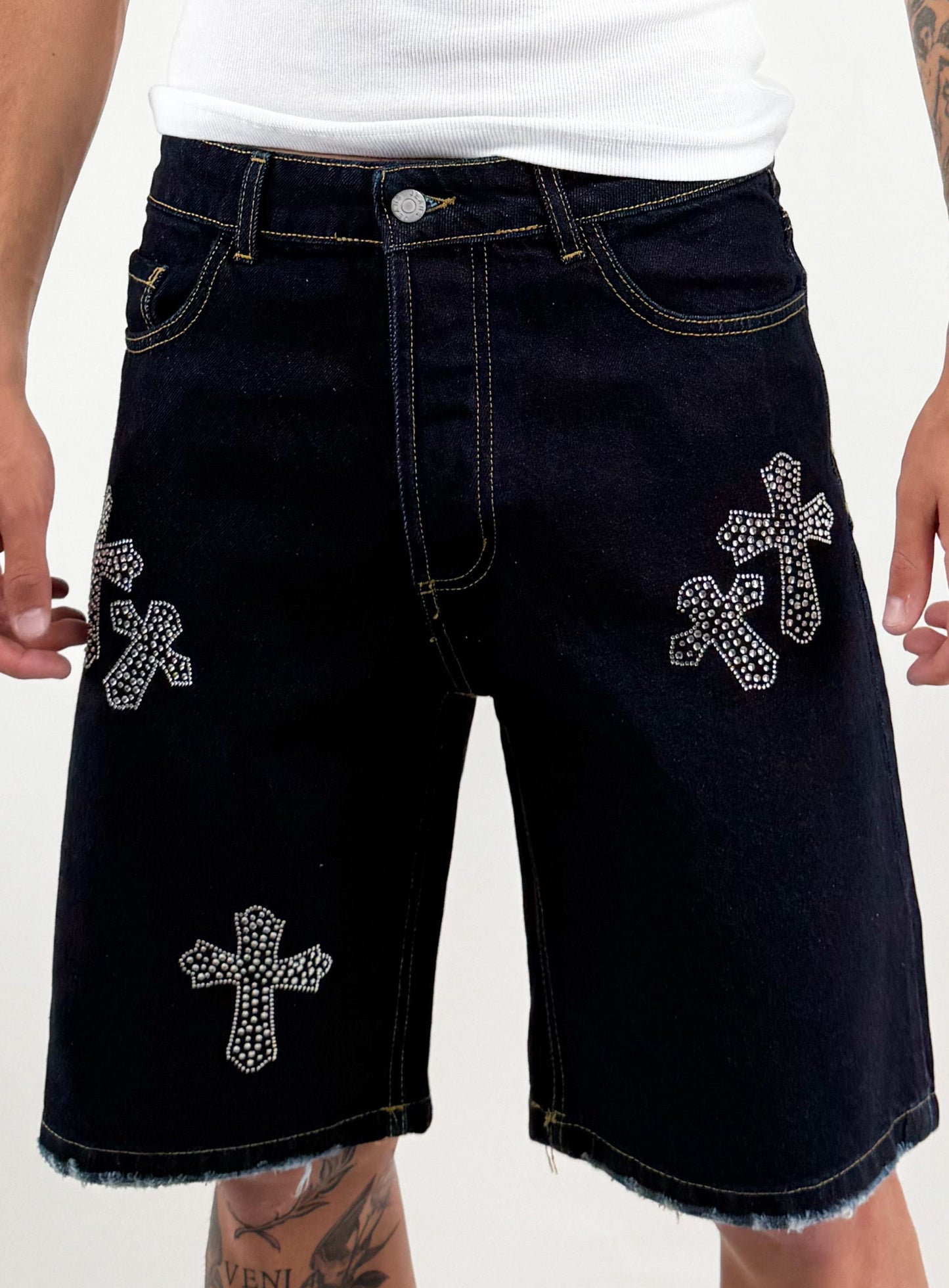 JEANS BERMUDA CROCI
