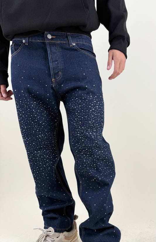 JEANS BRILLANTINI - BLU