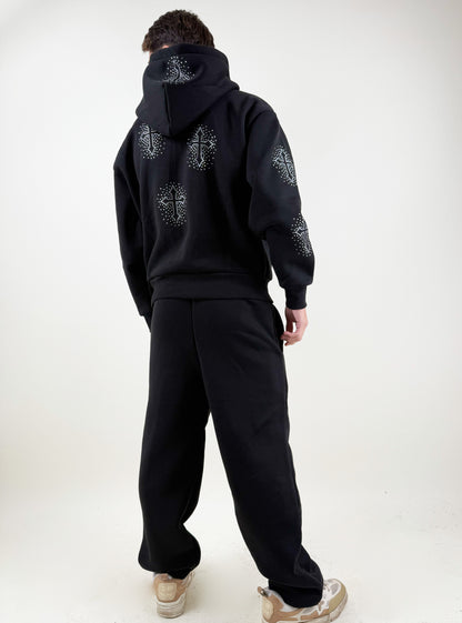 COORDINATO TUTA ZIP CRYSTAL CROSS