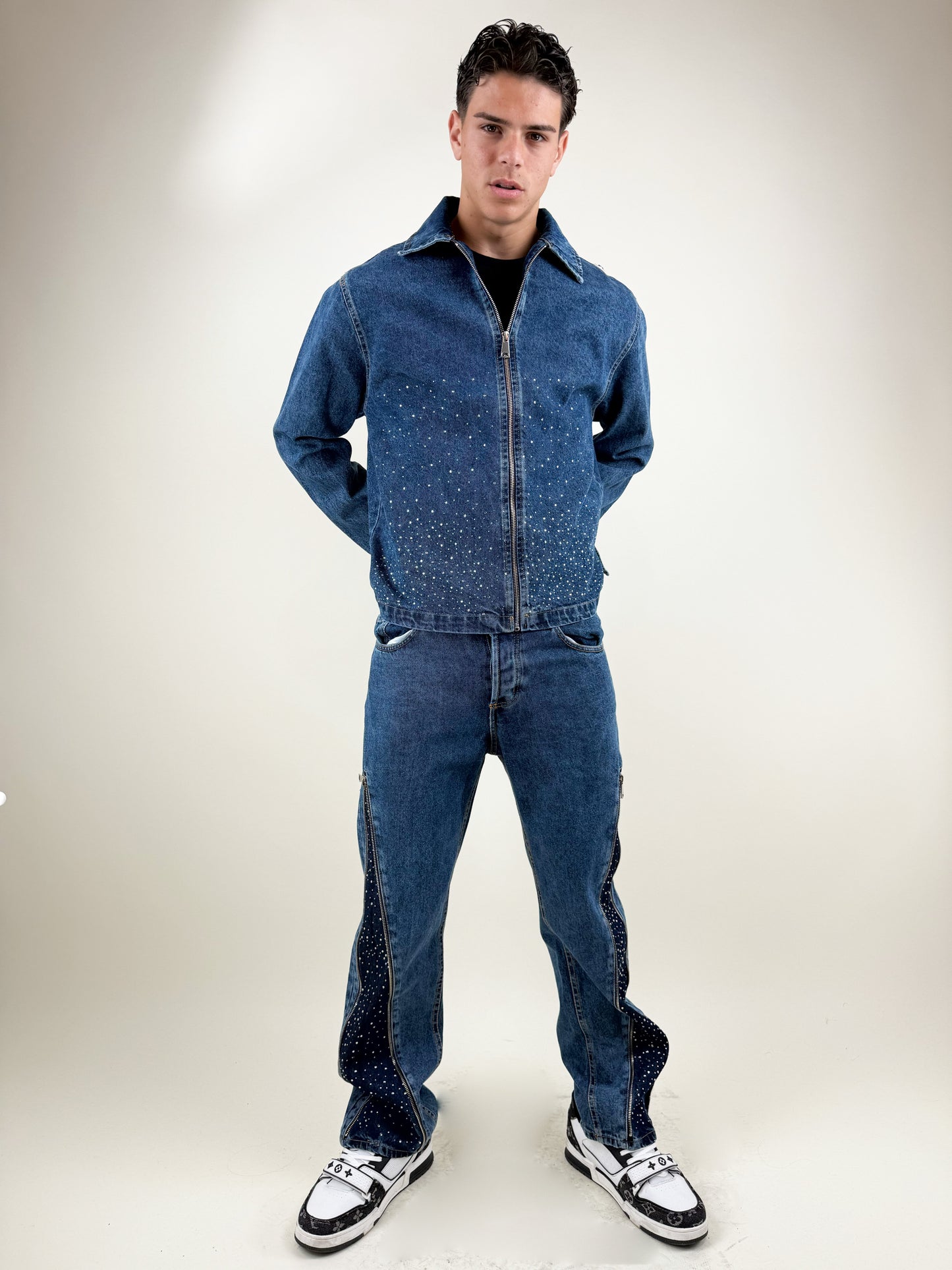 COORDINATO BLU GLITTER