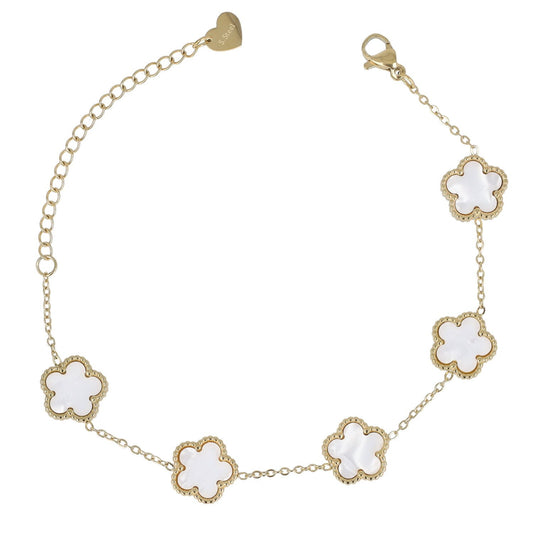 BRACCIALE GOLD FIORI - PERLATO