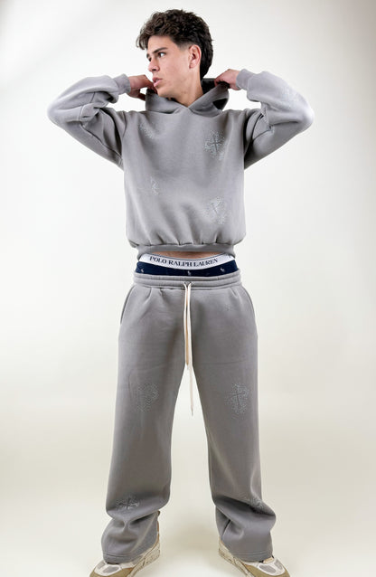 COORDINATO TUTA CROCI-GRIGIO