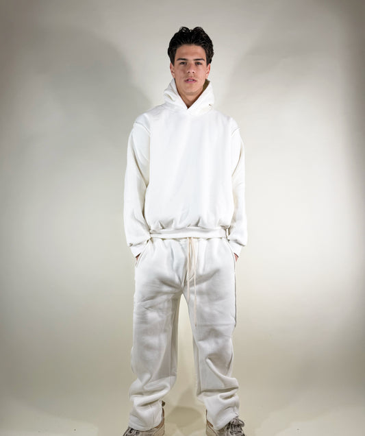COORDINATO TUTA BIANCO - CUCITURA INVERSA